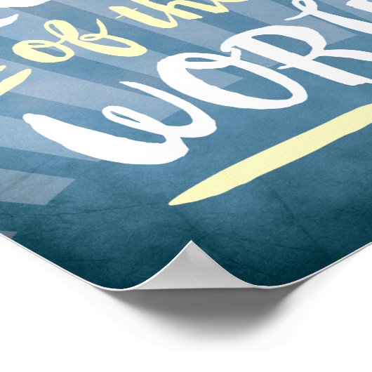 Sie sind das Licht der Welt christliche Geschenke Poster (Ecke)