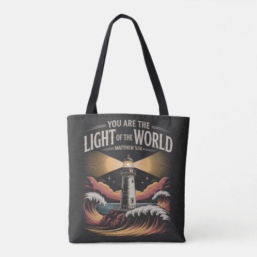 Sie sind das Licht der Welt Tote Tasche (Rückseite)