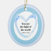 Sie sind das Licht des Blauen Weltalls Keramik Ornament (Links)