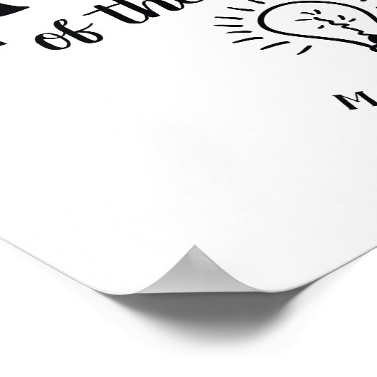 Sie sind das Licht des World Art Poster (Ecke)