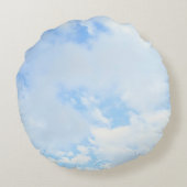 Sie sind das Licht des World Blue Bible Verse Rundes Kissen (Rückseite)