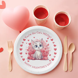 Sie sind das "Meow Small Kid's Class Valentine" de Pappteller