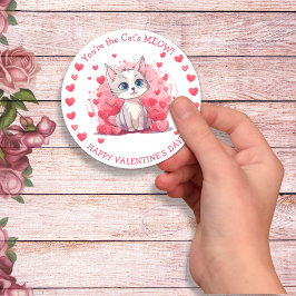 Sie sind das "Meow Small Kid's Class Valentine" de Runder Aufkleber
