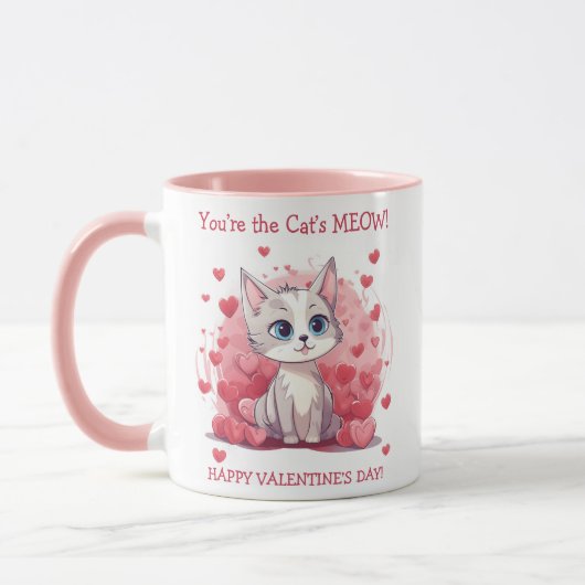 Sie sind das Meow Valentine der Katze Tasse (Links)