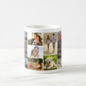 Sie sind das One 14 Foto Collage Wood Panel Kaffeetasse (Mittel)