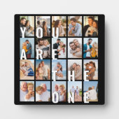 Sie sind das One 20 Picture Collage Foto Fotoplatte (Vorderseite)