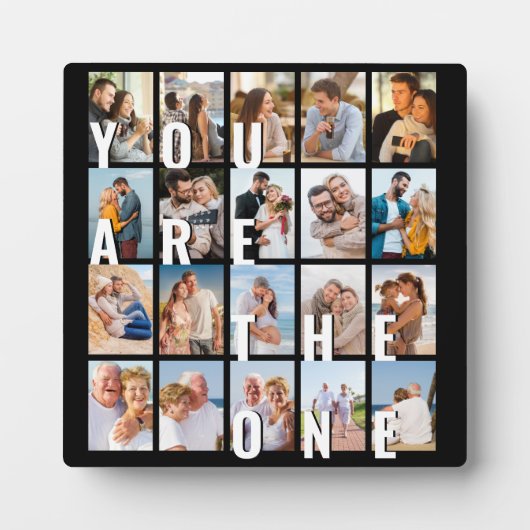 Sie sind das One 20 Picture Collage Foto Fotoplatte (Vorderseite)