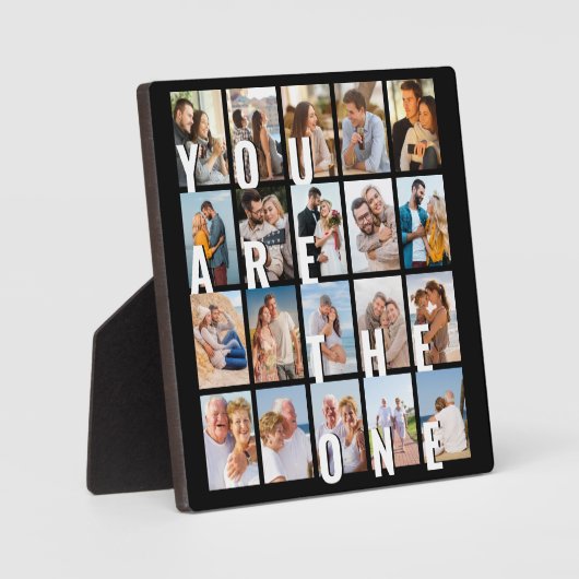 Sie sind das One 20 Picture Collage Foto Fotoplatte (Vorderseite)