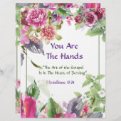 Sie sind das Personalisierte Papier der Hände (Vorne/Hinten)