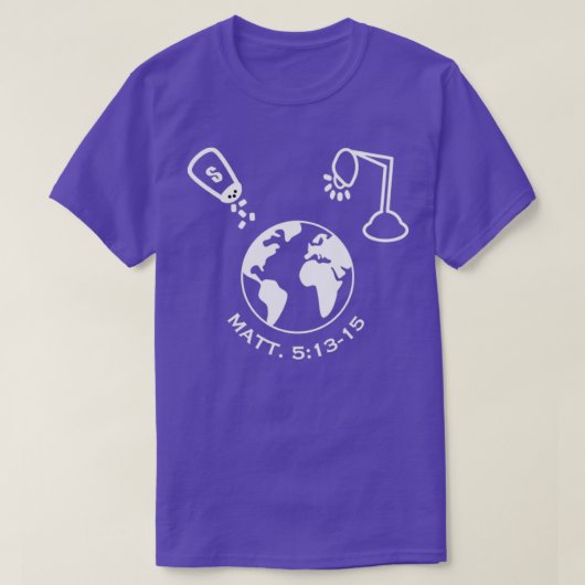 Sie sind das Salz und das Licht der Welt T-Shirt (Design vorne)