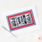 Sie sind das, wofür Sie stehen Rechteckiger Aufkleber (Umschlag)