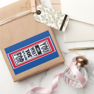 Sie sind das, wofür Sie stehen Rechteckiger Aufkleber