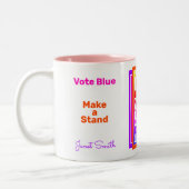 Sie sind das, wofür Sie stehen Zweifarbige Tasse (Links)