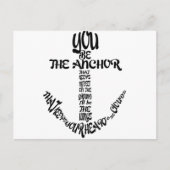 Sie sind der Anker Postkarte (Vorderseite)