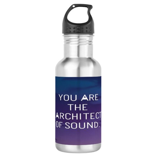 Sie sind der Architekt von Sound Edelstahlflasche (Vorderseite)