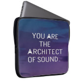 Sie sind der Architekt von Sound Laptopschutzhülle (Vorne Rechts)