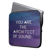 Sie sind der Architekt von Sound Laptopschutzhülle (Vorderseite Links)