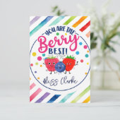 Sie sind der Beerbesten Lehrer Geschenkgutschein I Einladung (Stehend Vorderseite)