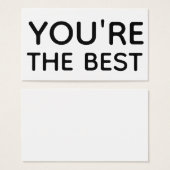 Sie sind der beste (Vorne & Hinten)