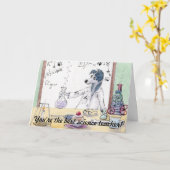 Sie sind der beste Lehrer für Naturwissenschaften Karte (Gelbe Blume)