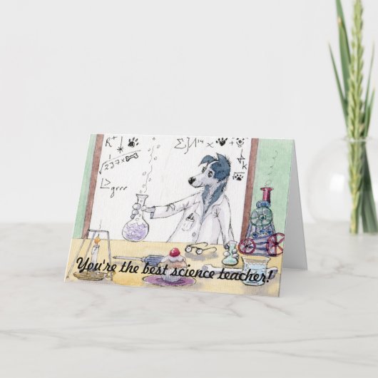 Sie sind der beste Lehrer für Naturwissenschaften Karte (Vorderseite)
