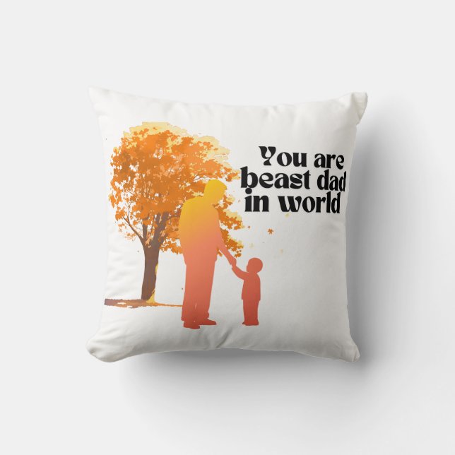 Sie sind der beste Vater der Welt - Herzlicher Typ Kissen (Vorderseite)