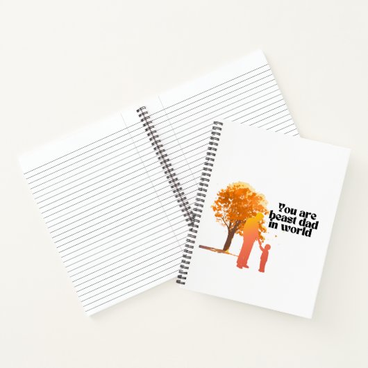 Sie sind der beste Vater der Welt - Herzlicher Typ Notizblock (Innenseite)