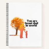 Sie sind der beste Vater der Welt - Herzlicher Typ Notizblock (Vorderseite)