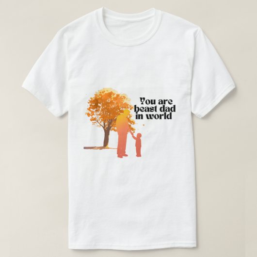Sie sind der beste Vater der Welt - Herzlicher Typ T-Shirt (Design vorne)