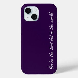Sie sind der beste Vater der Welt - Violett - iPhone 15 Hülle