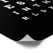 Sie sind der beste Vater in der Welt Poster (Ecke)