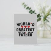 Sie sind der beste Vaterglückstag 2024 Postkarte (Stehend Vorderseite)