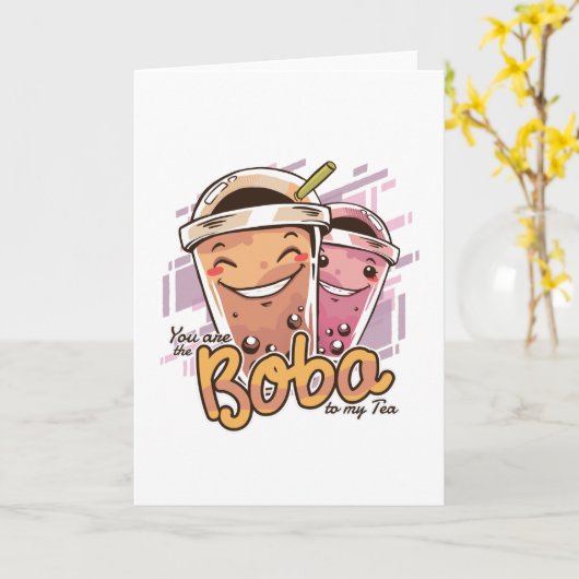 Sie sind der Boba Karte (Gelbe Blume)