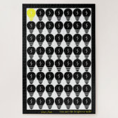 Sie sind der Brighteste Bulb individuell anpassbar Puzzle (Vertikal)