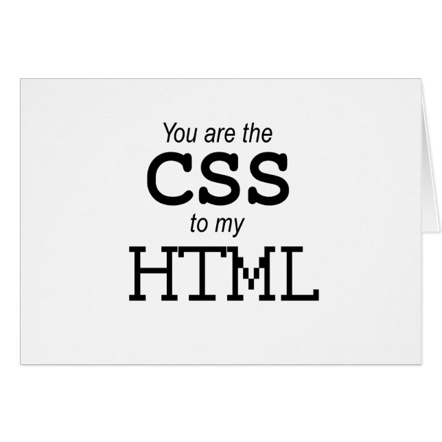Sie sind der CSS zu meinem HTML (Vorderseite (Horizontal))