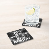 Sie sind der Designer Ihres eigenen Schicksals Rechteckiger Pappuntersetzer (Vor Ort)