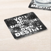 Sie sind der Designer Ihres eigenen Schicksals Rechteckiger Pappuntersetzer (angewinkelt)
