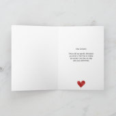 Sie sind der Grund, warum Valentine geklappt ist Karte (Innenseite)