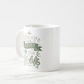 Sie sind der Künstler Ihres eigenen Lebens Kaffeetasse (Vorderseite Links)