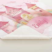 Sie sind der Lieblingspalast auf der rosa Cloud Sherpadecke (3/4)