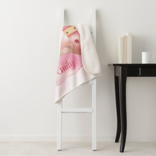 Sie sind der Lieblingspalast auf der rosa Cloud Sherpadecke (Beispiel)