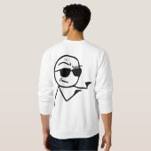 Sie sind der Mann - 2 mit Seiten versehenes Sweatshirt (Schwarz voll)