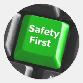 Sie sind der Schlüssel zur Sicherheit Runder Aufkleber