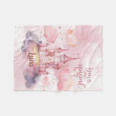 Sie sind der Spezialpalast auf der rosa Cloud Fleecedecke (Vorderseite (Horizontal))