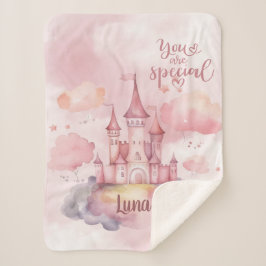 Sie sind der Spezialpalast auf der rosa Cloud Sherpadecke