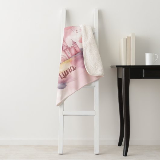 Sie sind der Spezialpalast auf der rosa Cloud Sherpadecke (Beispiel)