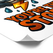 Sie sind der Sturm - druckbare 3D-Wandkunst Poster (Ecke)