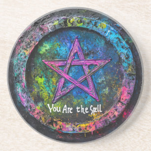 Sie sind der Zauber ・ Mystisches Sigil Circle Desi Getränkeuntersetzer