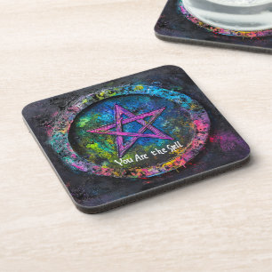 Sie sind der Zauber ・ Mystisches Sigil Circle Desi Getränkeuntersetzer
