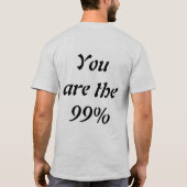 Sie sind die 99% T-Shirt (Rückseite)